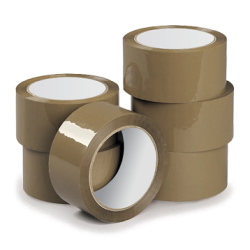 Fita Adesiva PP Castanha 48mmx66mts -Pack 6 Rolos